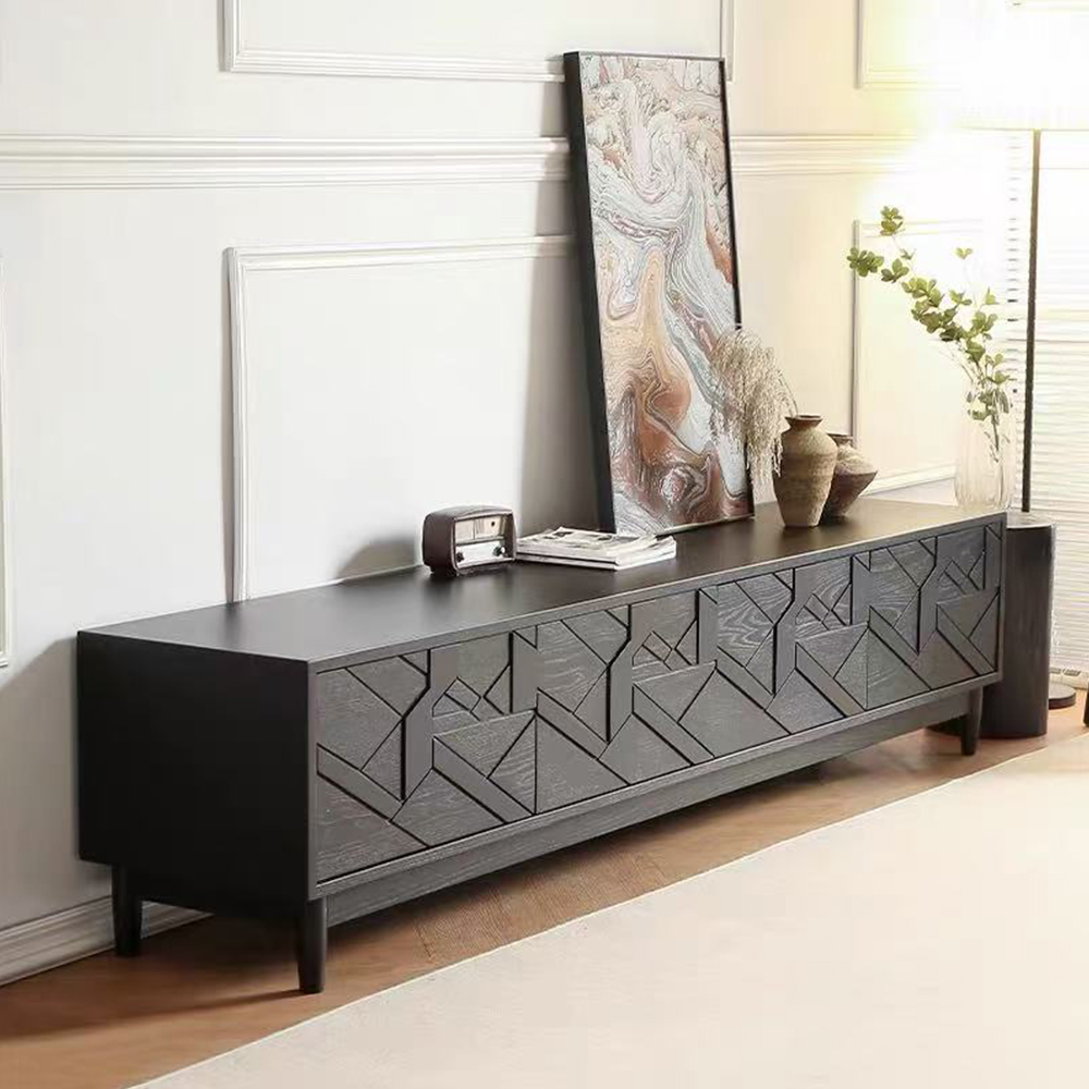 Nordic Solid Pine TV Cabinet lifestyle 2