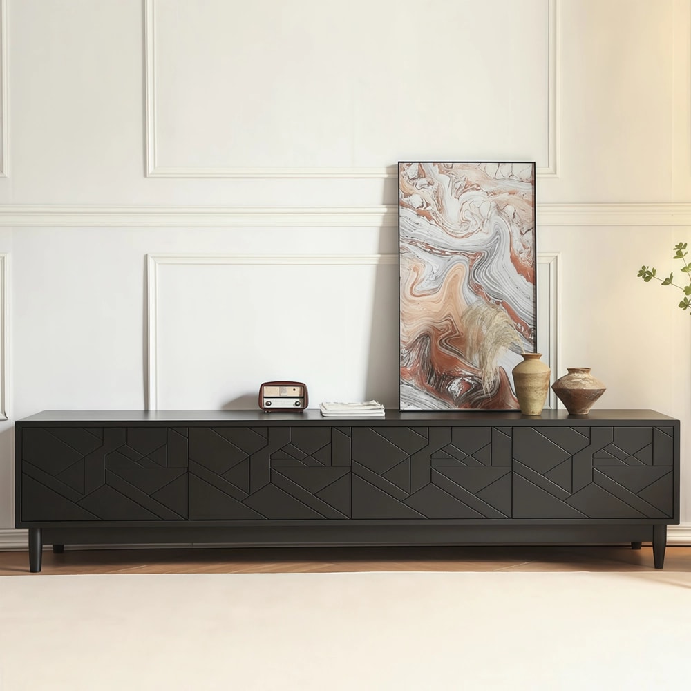 Nordic Solid Pine TV Cabinet lifestyle 3