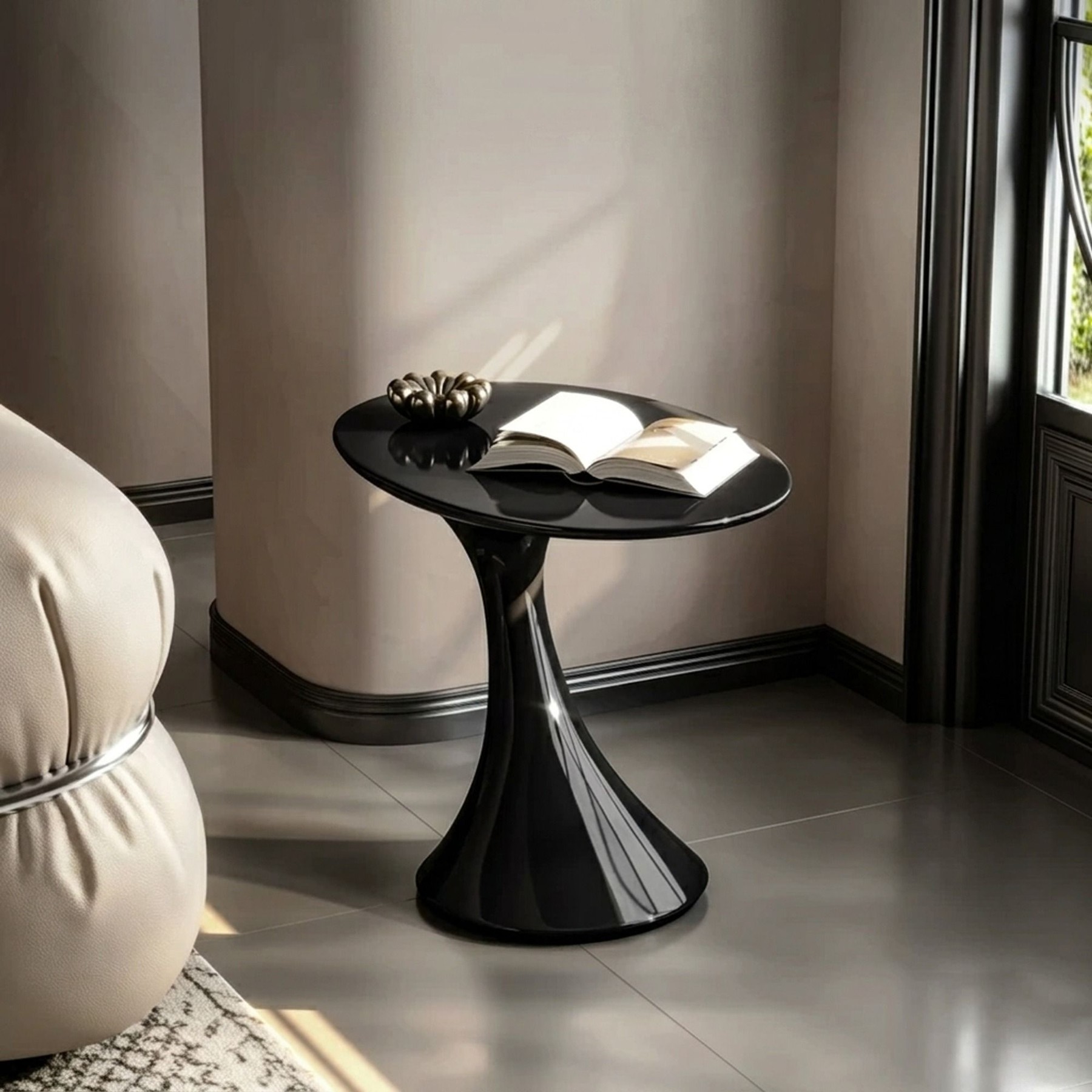 Puzzle High-Gloss Side Table lifestyle 3