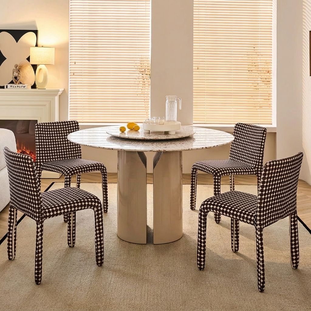 Round Terrazzo Dining Table lifestyle 2