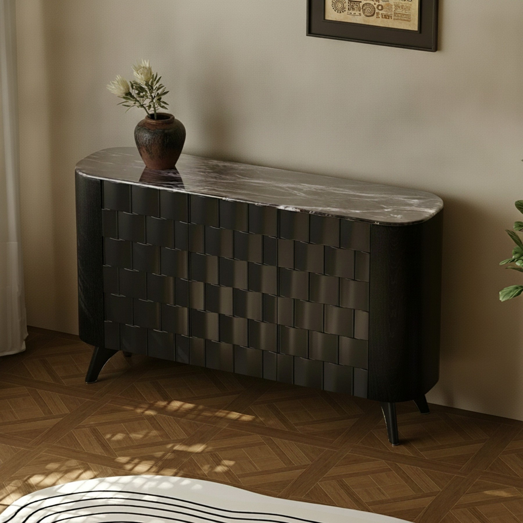 Micro-crystalline Stone Sideboard lifestyle 3