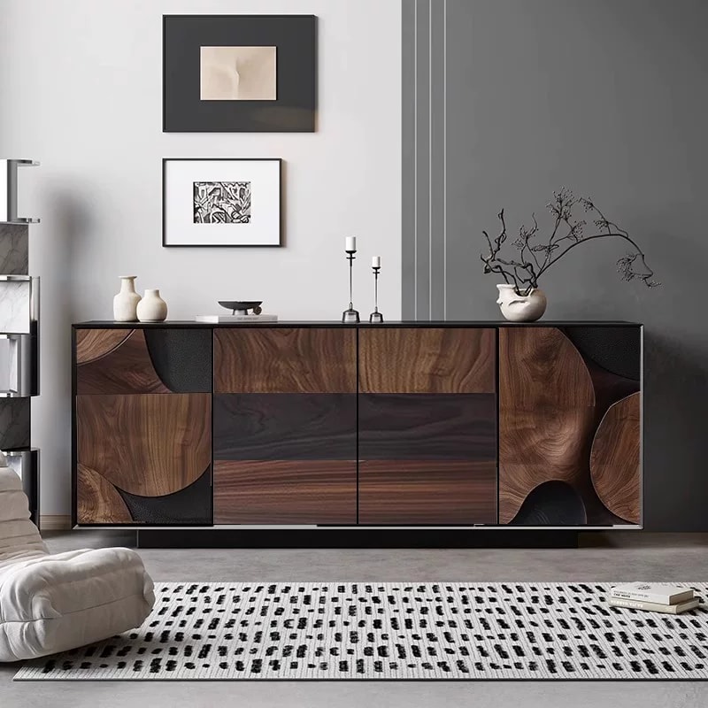 Geometric Wabi-Sabi Storage Cabinet lifestyle 3