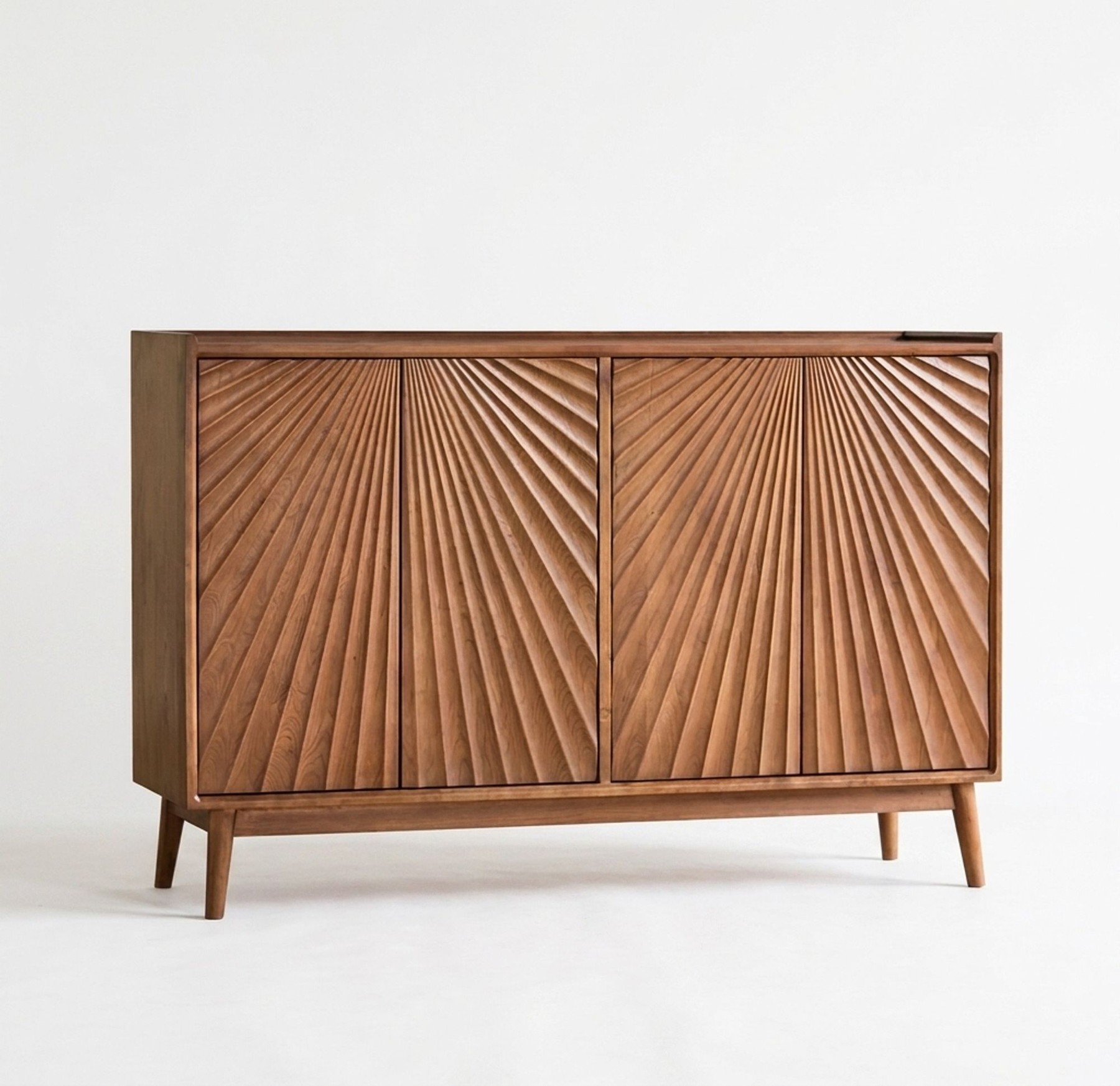 Carved Cherry Wood Sideboard lifestyle 1