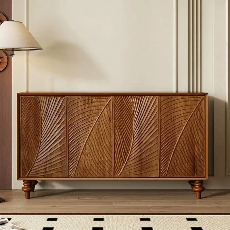 Mid-Century Wavy Door Sideboard lifestyle 1