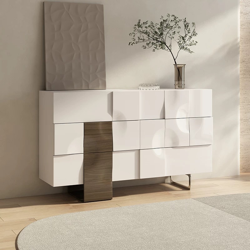 Color-Block Sideboard with Mirrored Base lifestyle 3