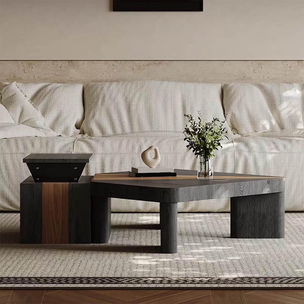 Minimalist Geometric Coffee Table Set lifestyle 2
