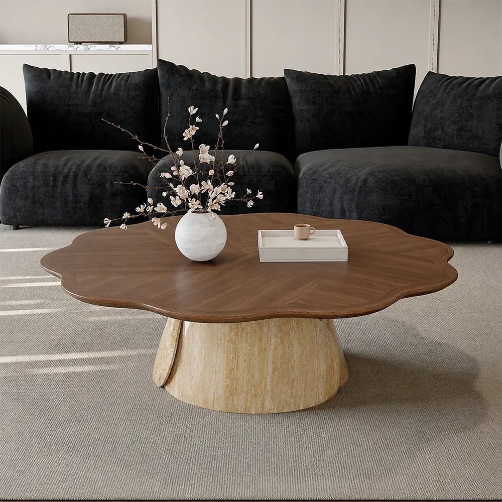 Mid-Century Modern Engineered Wood Coffee Table lifestyle 3