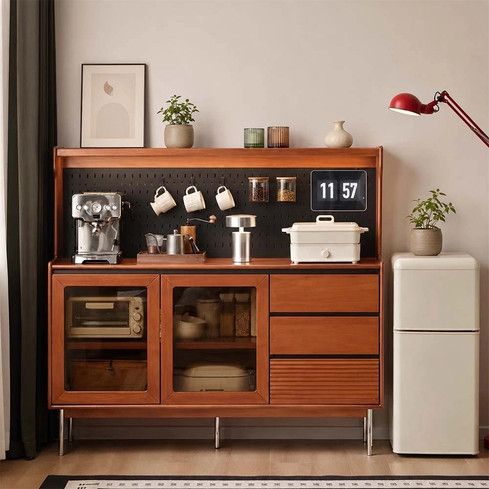 Retro Solid Wood Sideboard lifestyle 2