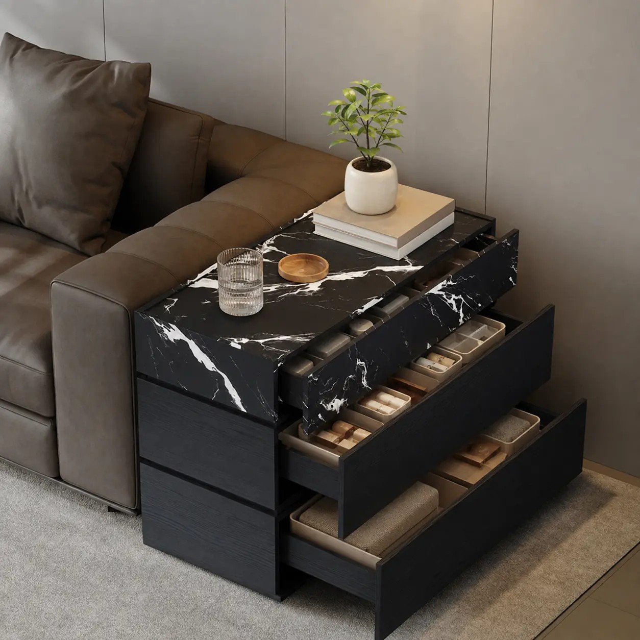 Italian Rolling Storage Cabinet lifestyle 3
