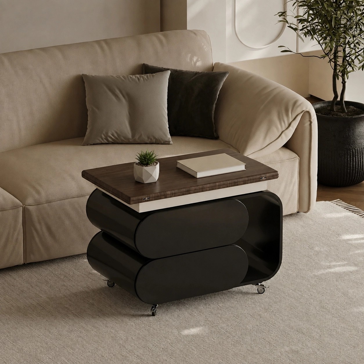 Solid Wood Lift-Top Coffee Table lifestyle 3