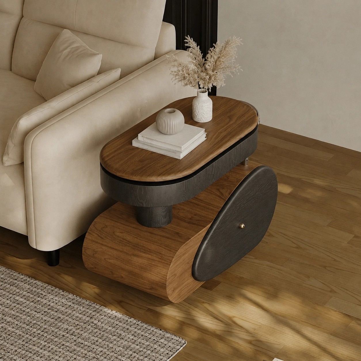 Mid-Century Adjustable Side Table lifestyle 2