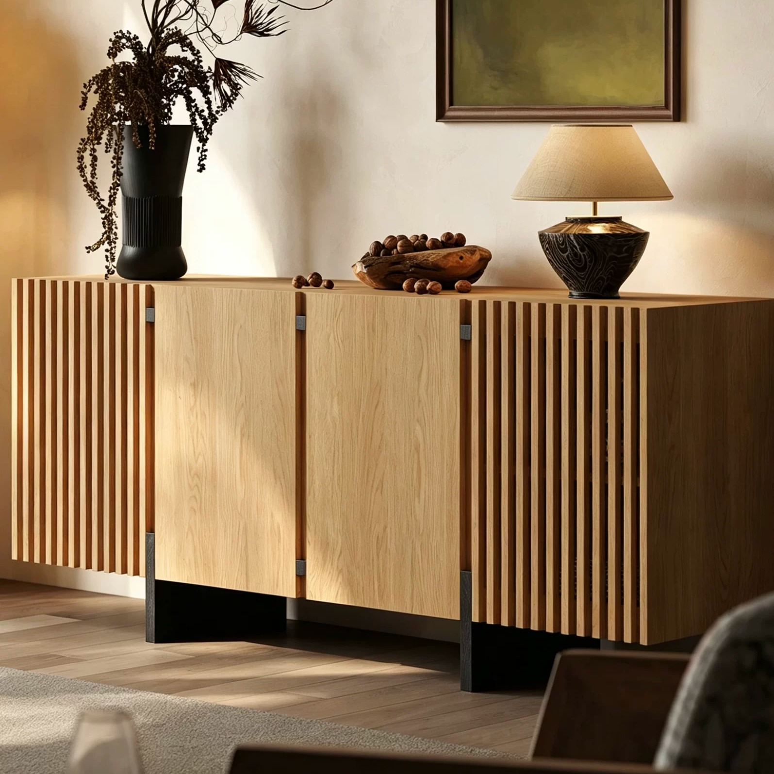 Ryokan Solid Wood Sideboard lifestyle 3