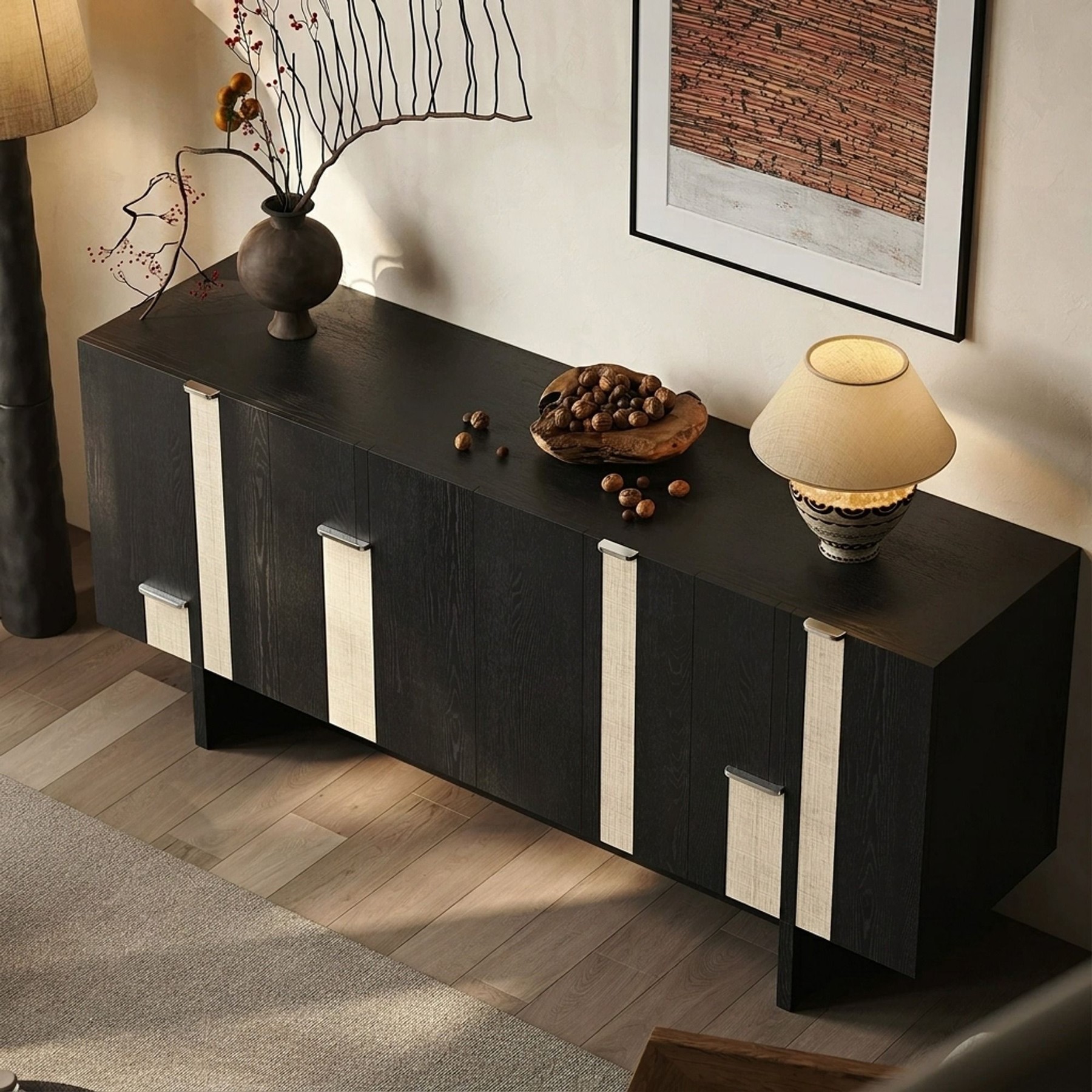 Wabi-Sabi Ash Wood Sideboard lifestyle 3