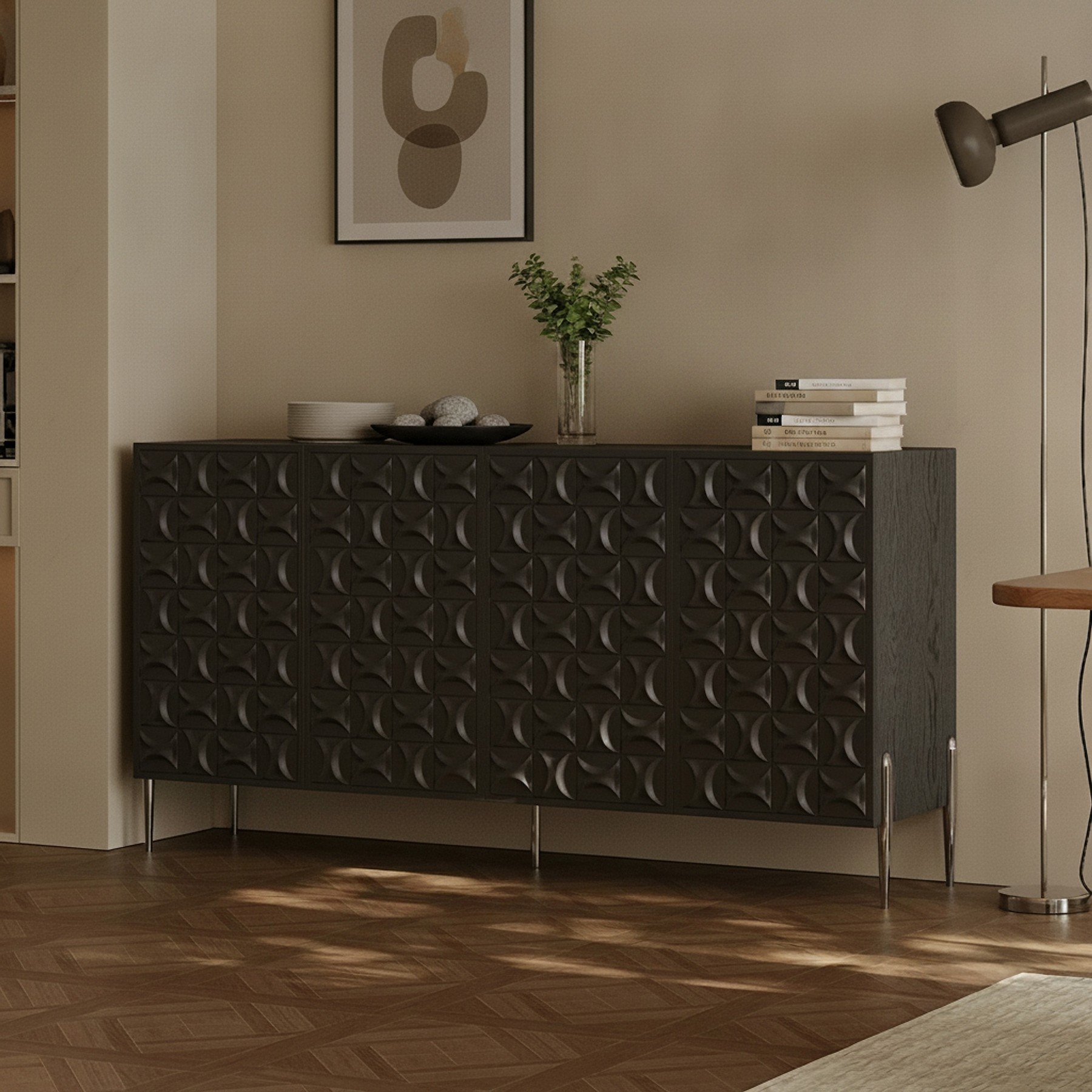 Black Oak Storage Sideboard lifestyle 3