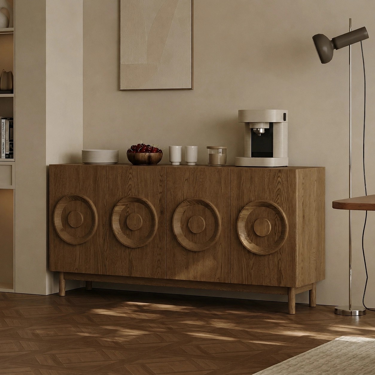 Walnut Veneer Mid-Century Sideboard lifestyle 3