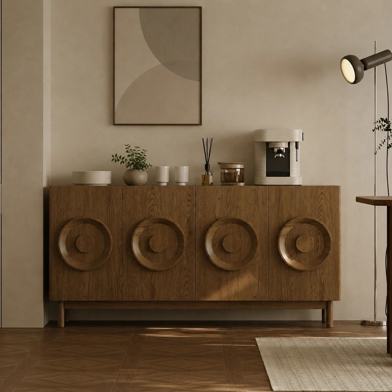 Walnut Veneer Mid-Century Sideboard lifestyle 2