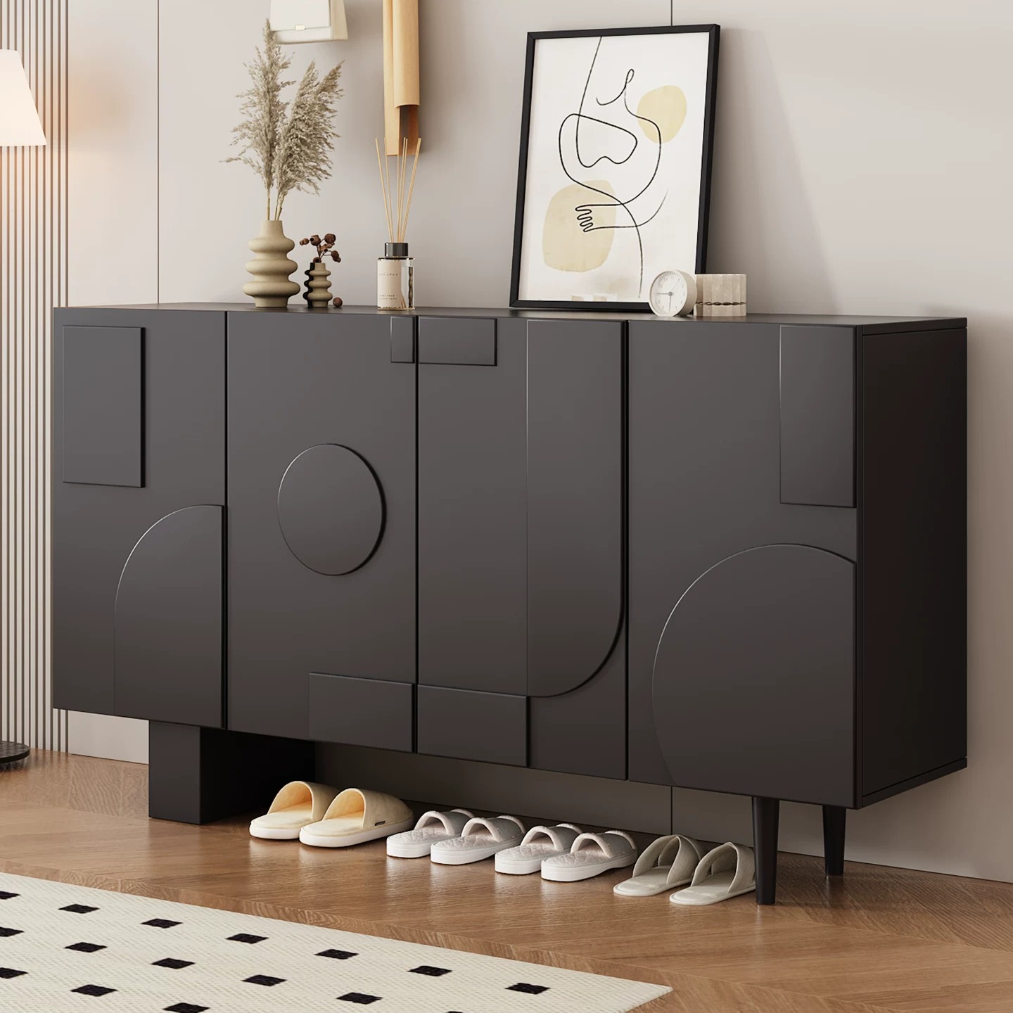 Geometric Entrance Shoe Cabinet lifestyle 3