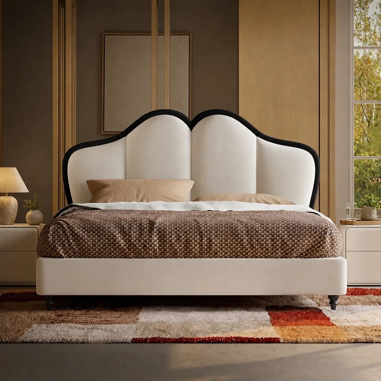 Chenille Tufted Butterfly Bed lifestyle 2