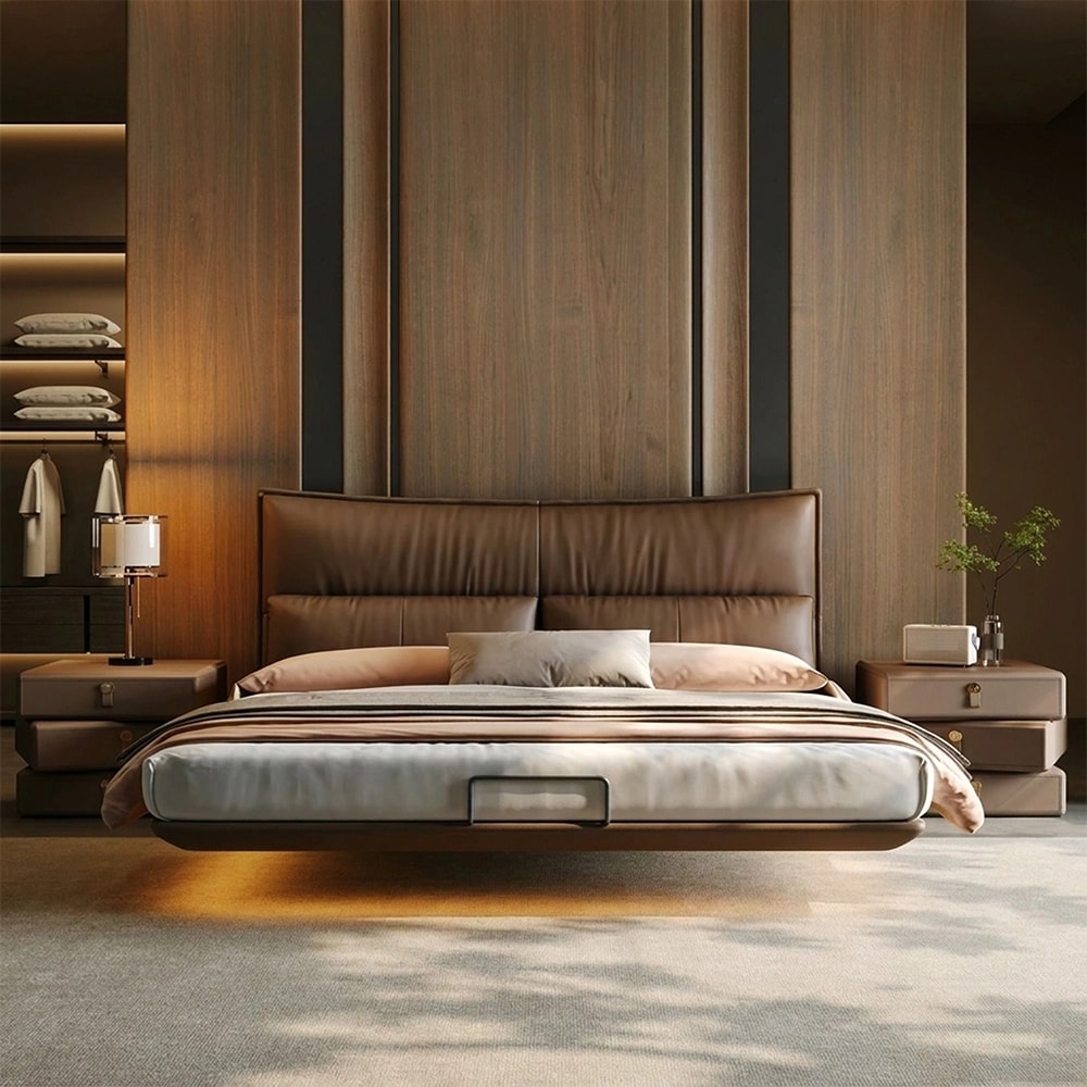 Floating Bed with Integrated Lighting lifestyle 2