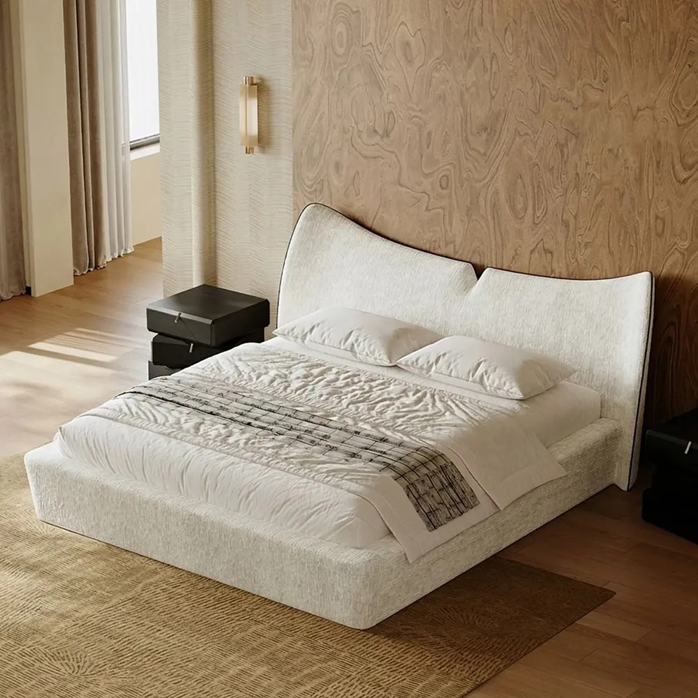 Mermaid Chenille Bed Frame lifestyle 3