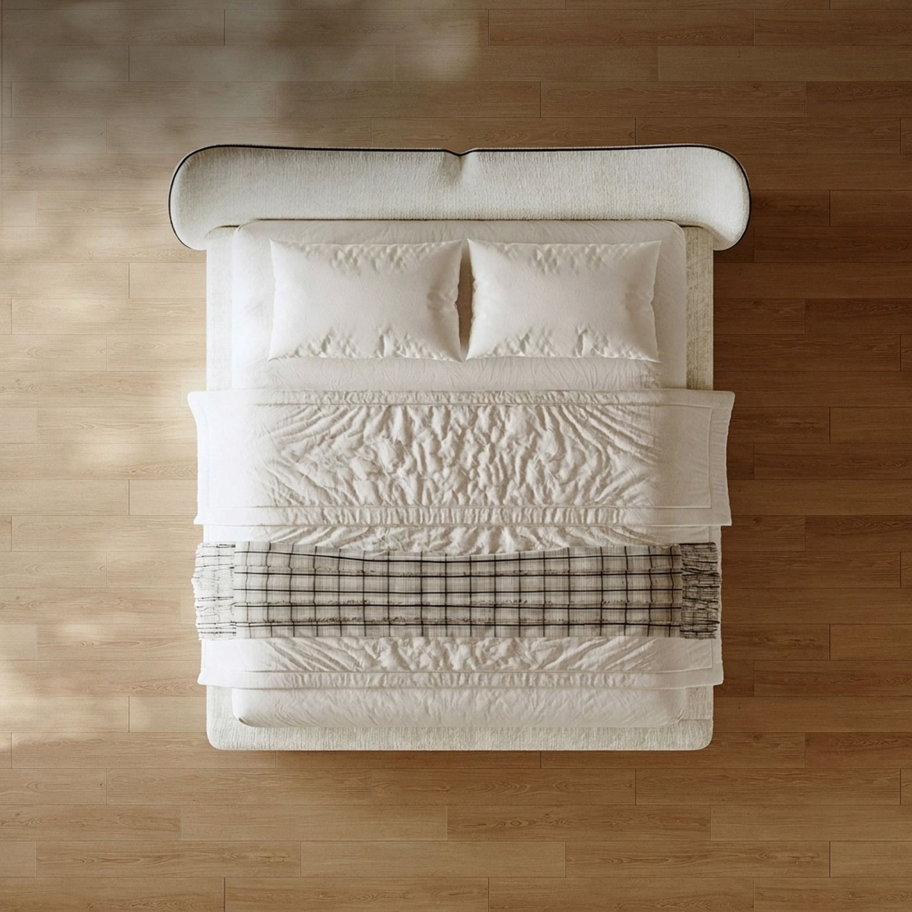 Mermaid Chenille Bed Frame lifestyle 2