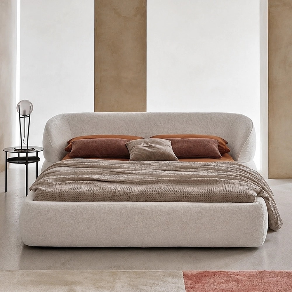 Wabi-Sabi Upholstered Platform Bed lifestyle 2