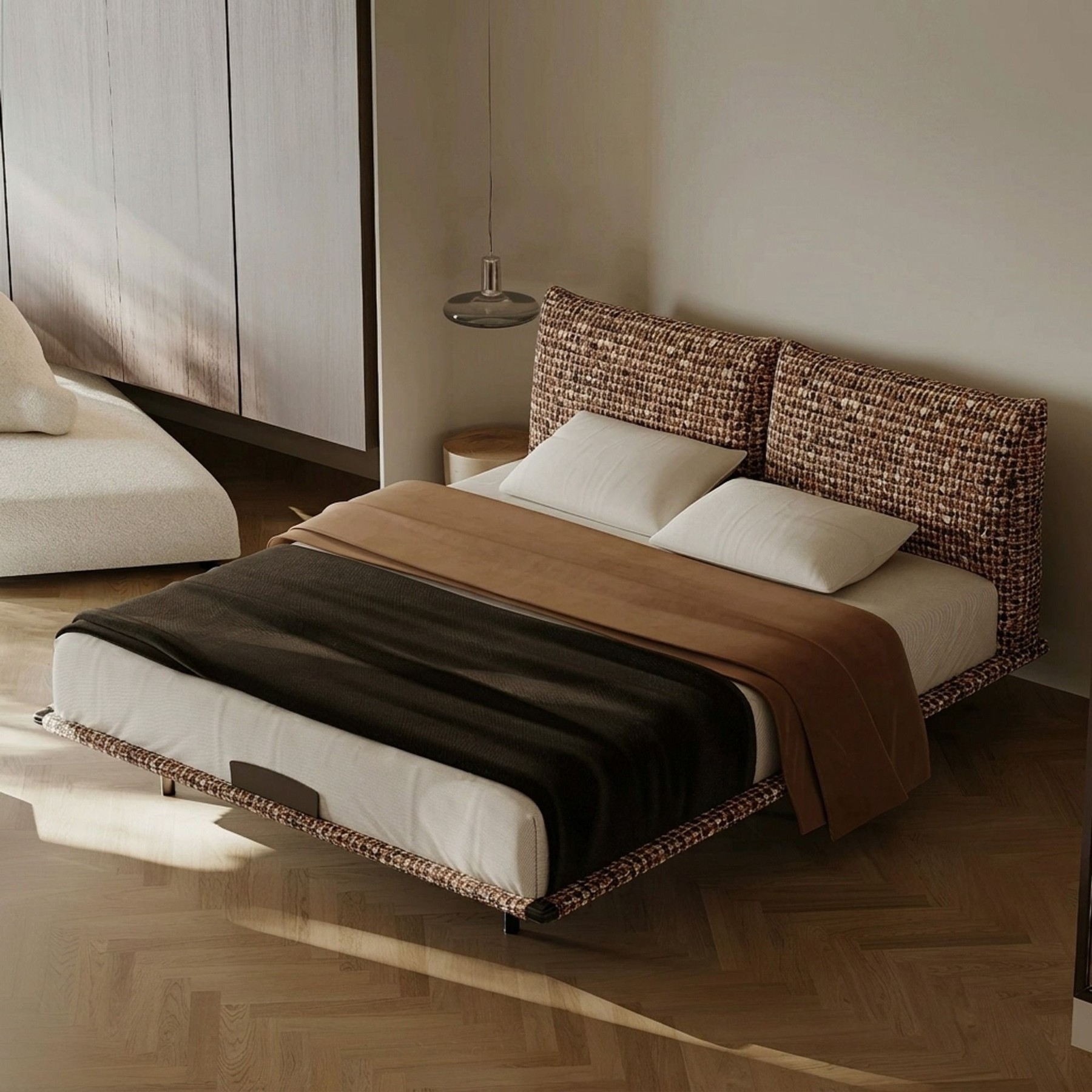 Upholstered High-Back Bed lifestyle 3