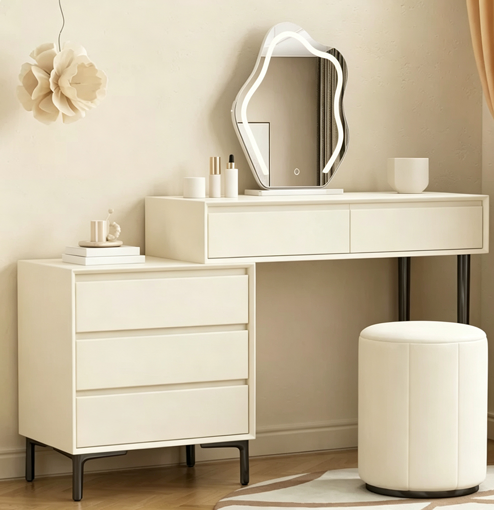 Solid Wood Corner Dressing Table lifestyle 3
