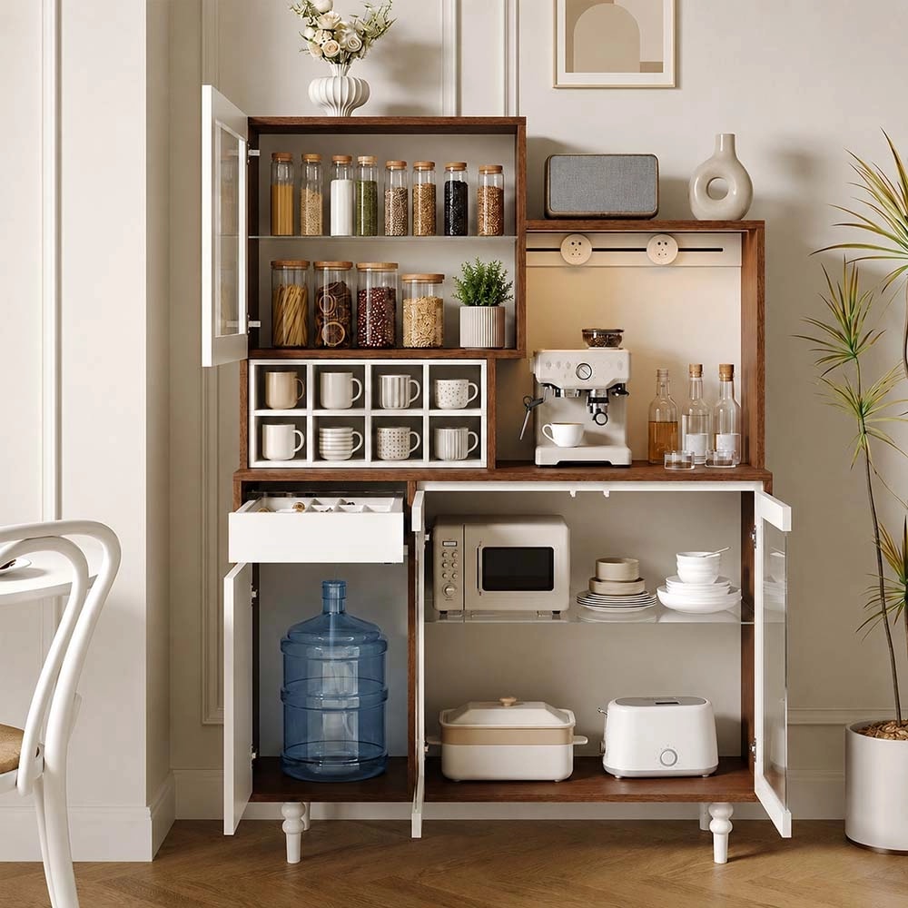 Integrated Lit Coffee Bar Cabinet lifestyle 3
