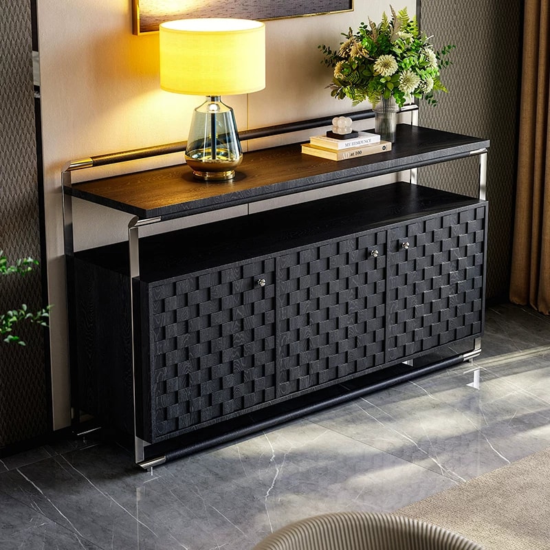Two-Tone Ash Wood Sideboard lifestyle 3