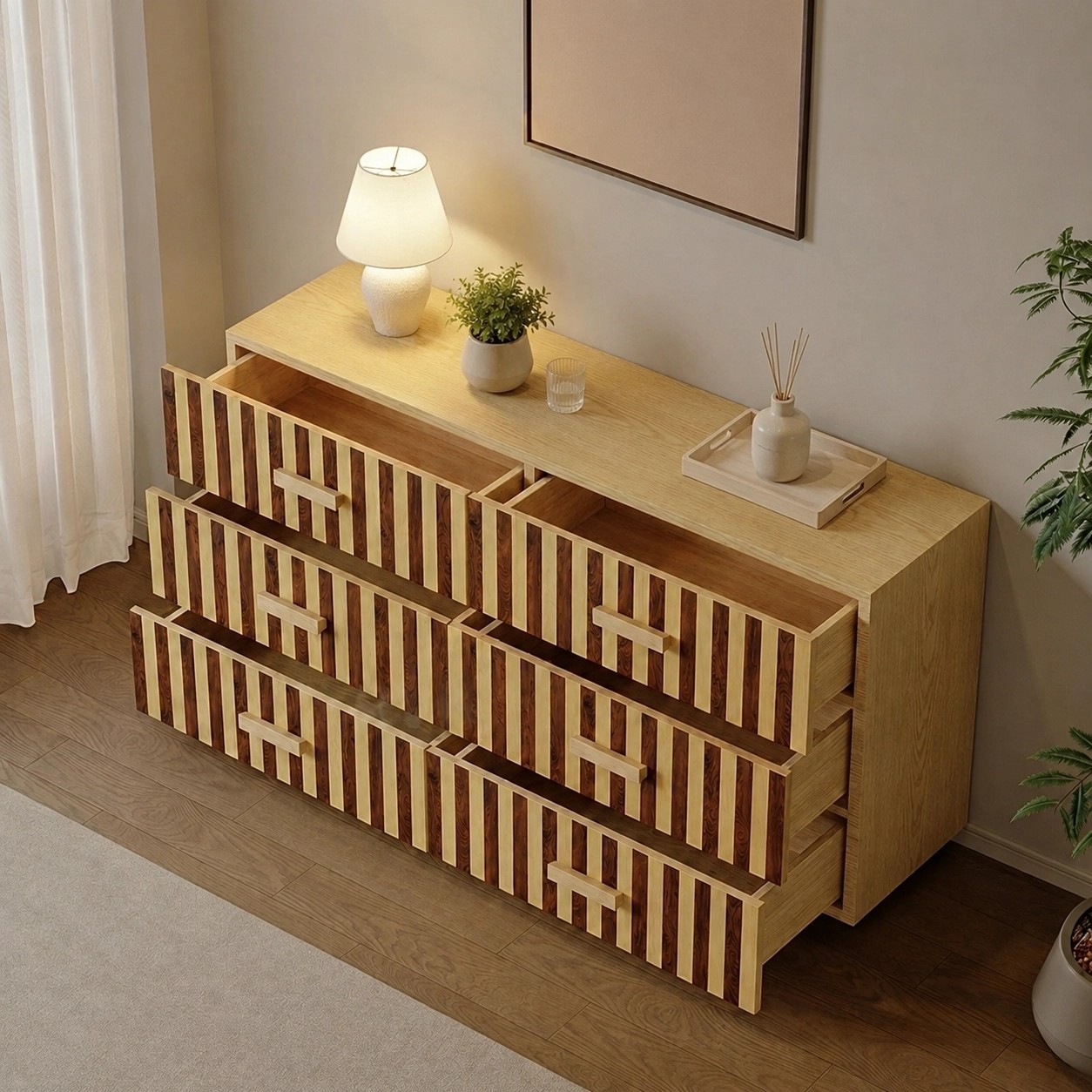 Mid-Century Two-Tone Sideboard lifestyle 3