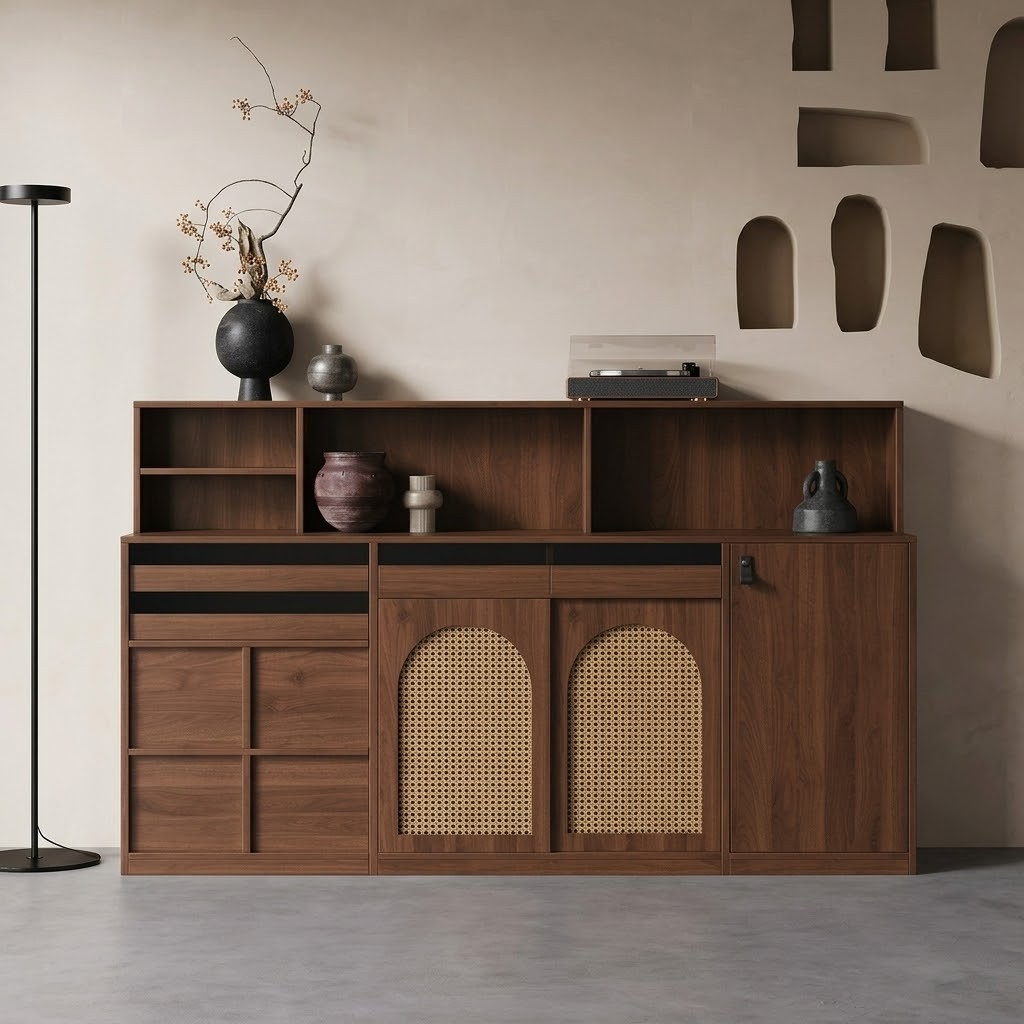 Walnut Mid-Century Sideboard lifestyle 2