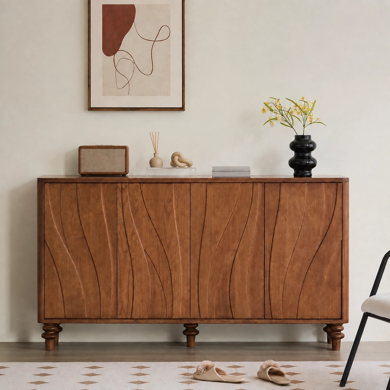 Mid-Century Walnut Sideboard lifestyle 2