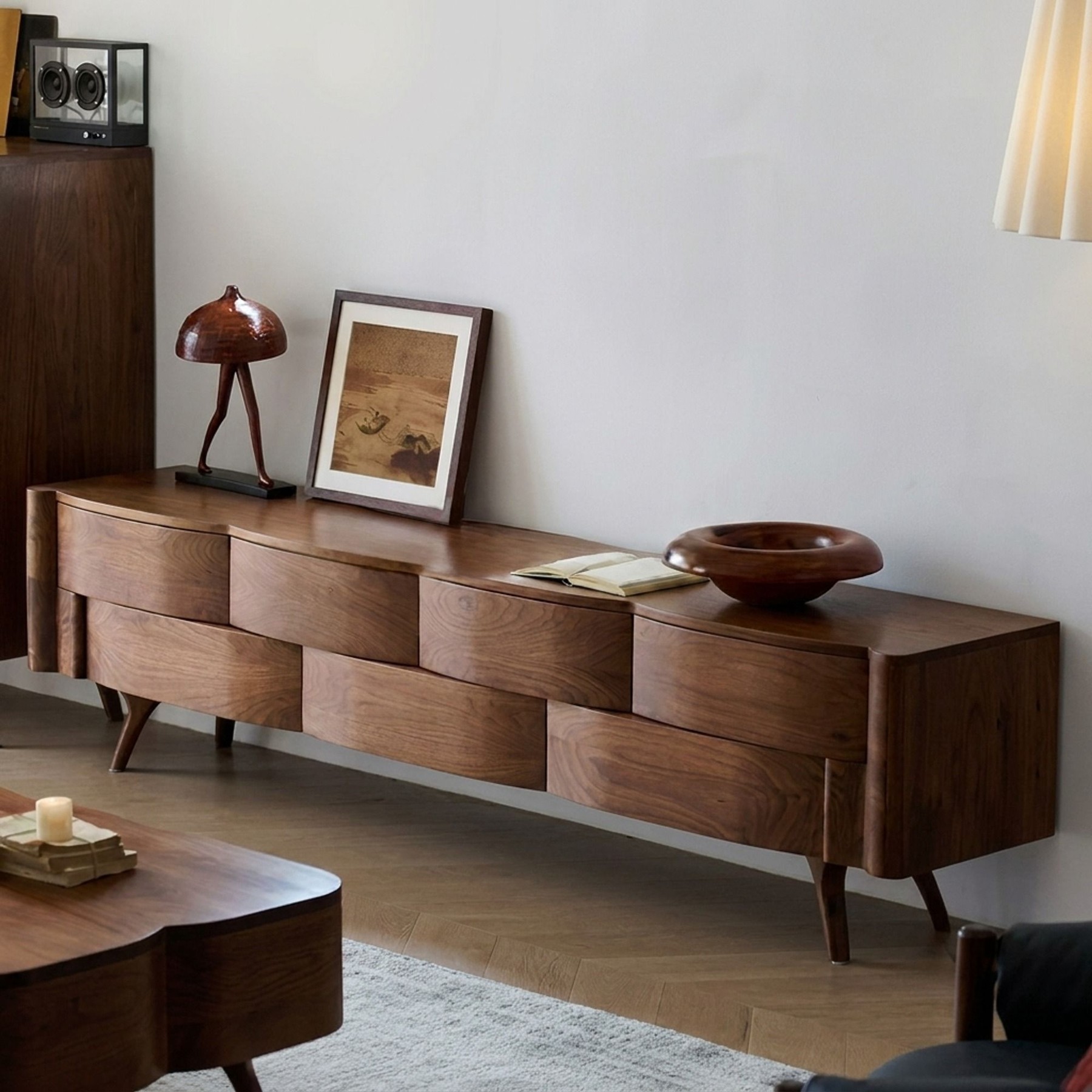 Black Walnut Media Console lifestyle 3