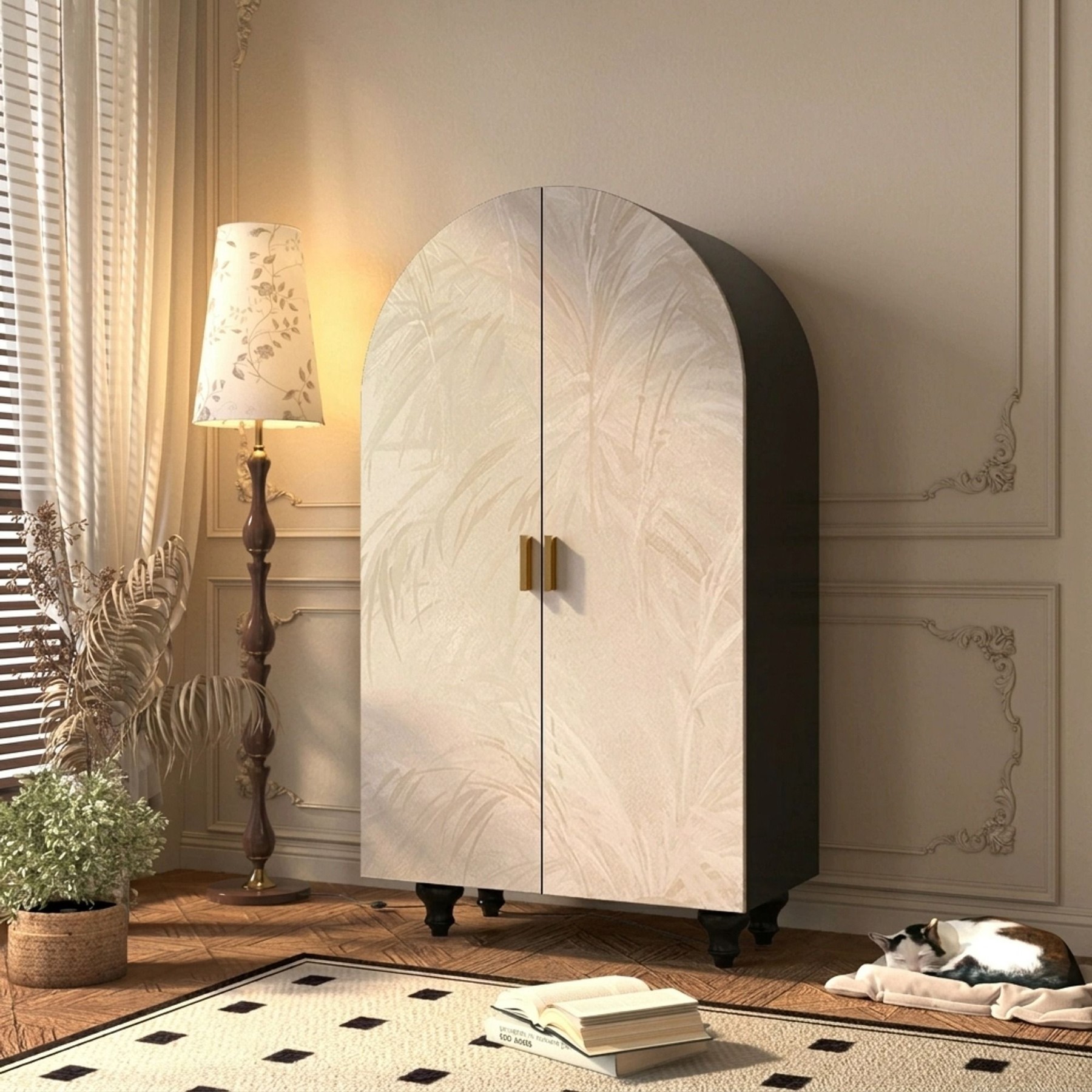 French Vintage Storage Cabinet lifestyle 1