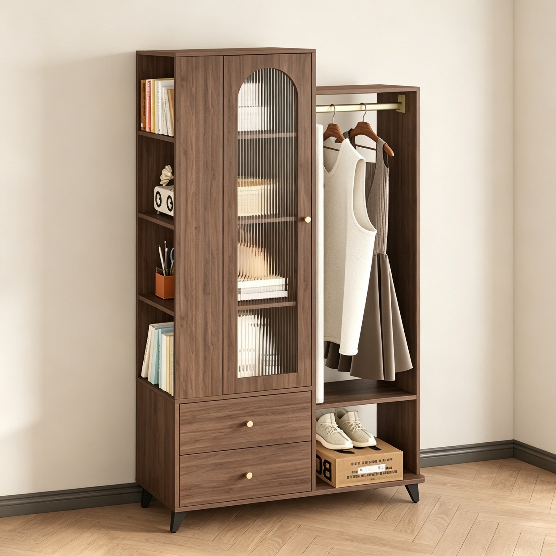 Modern Minimalist Multifunction Wardrobe lifestyle 1