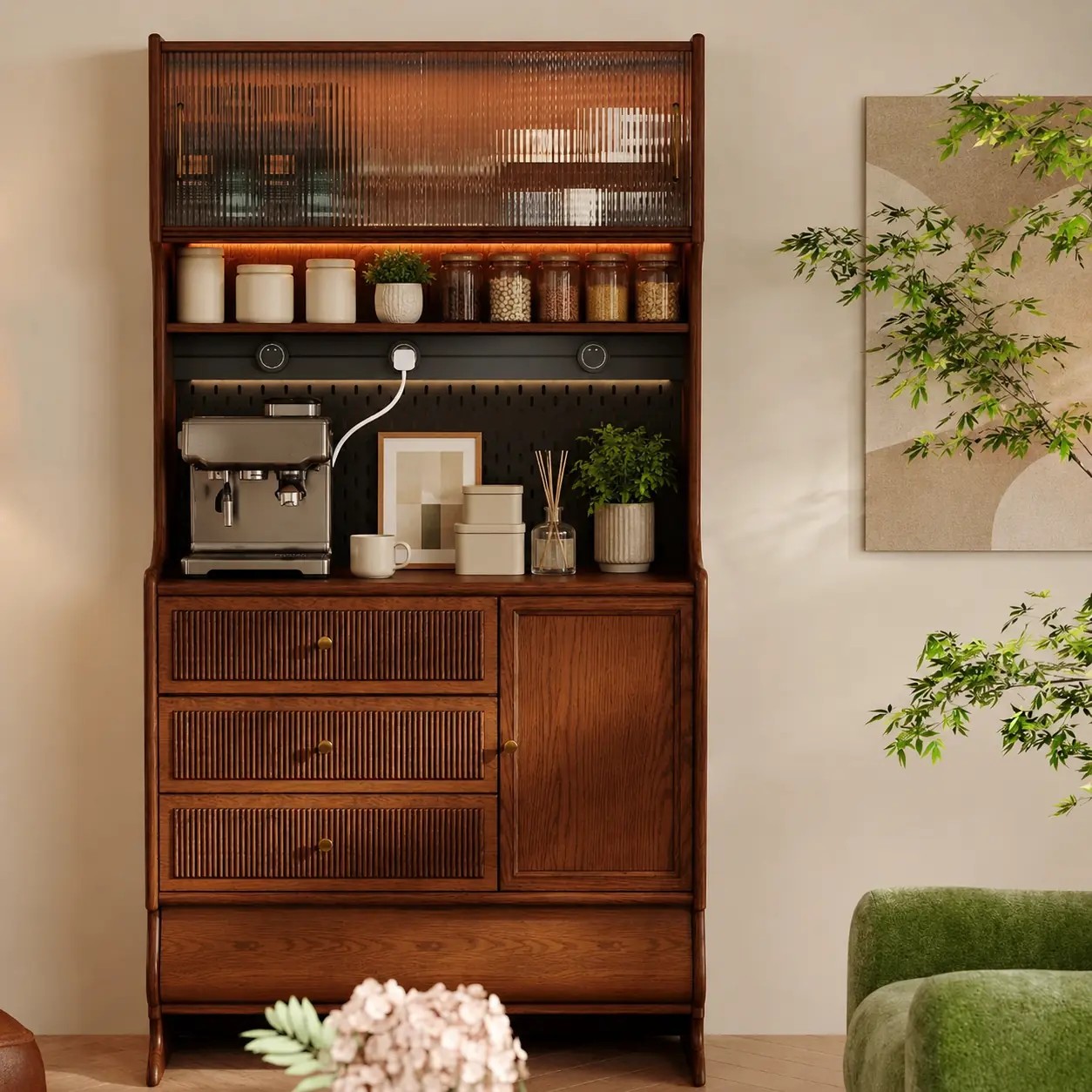 Solid Oak Sideboard lifestyle 2