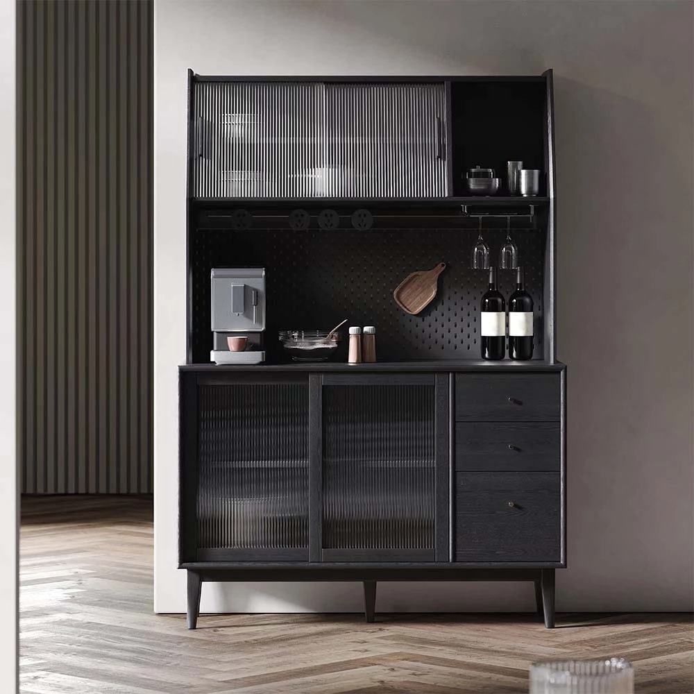 Black Retro Storage Cabinet lifestyle 2