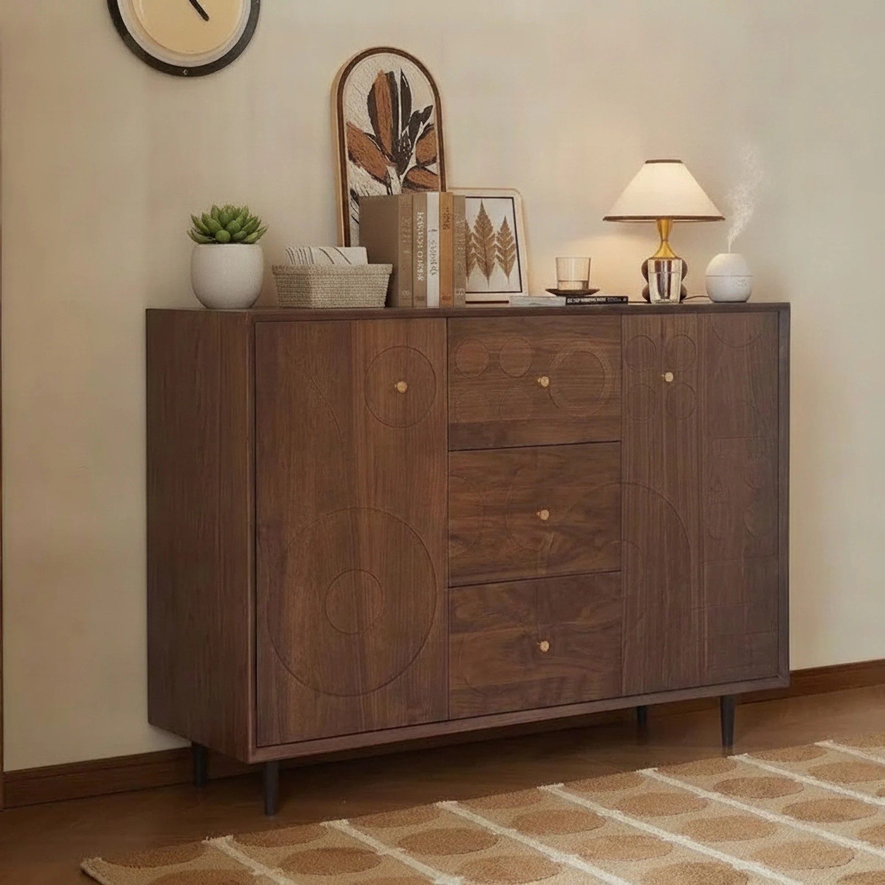 Walnut Retro Sideboard lifestyle 3