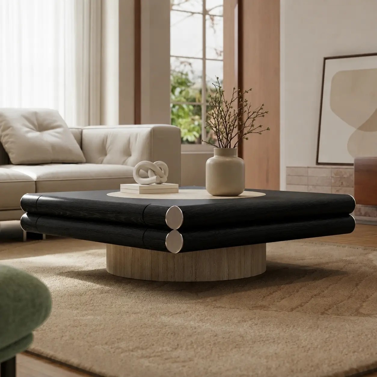 Contemporary Engineered Wood Coffee Table lifestyle 3