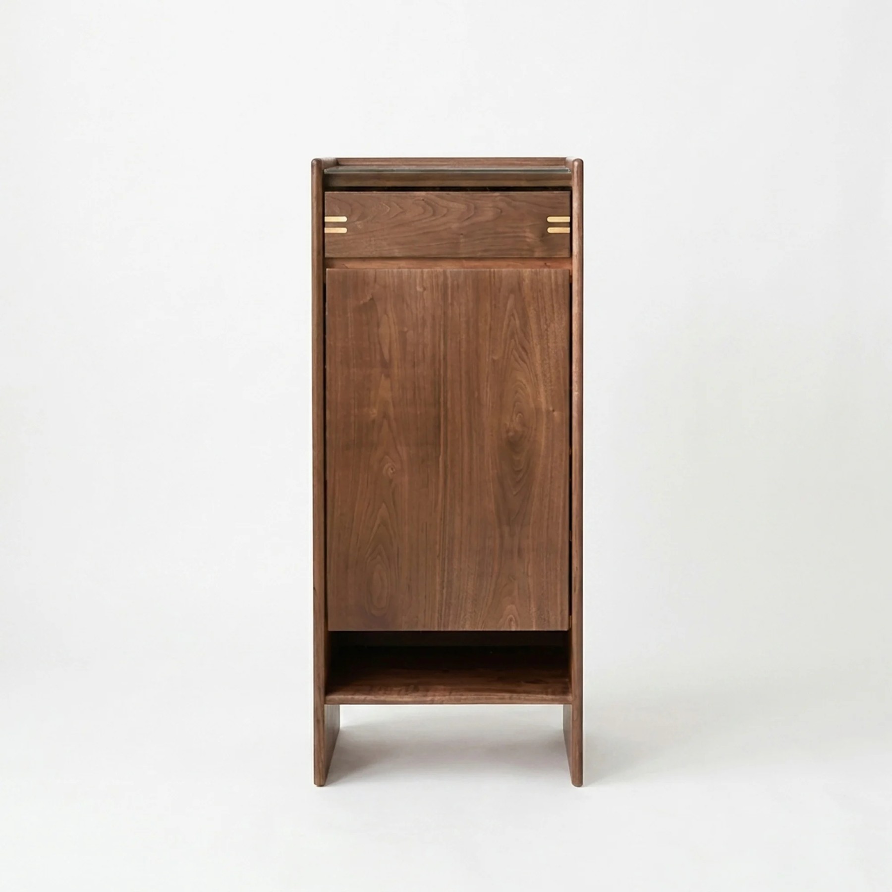 Solid Walnut Entryway Cabinet lifestyle 1