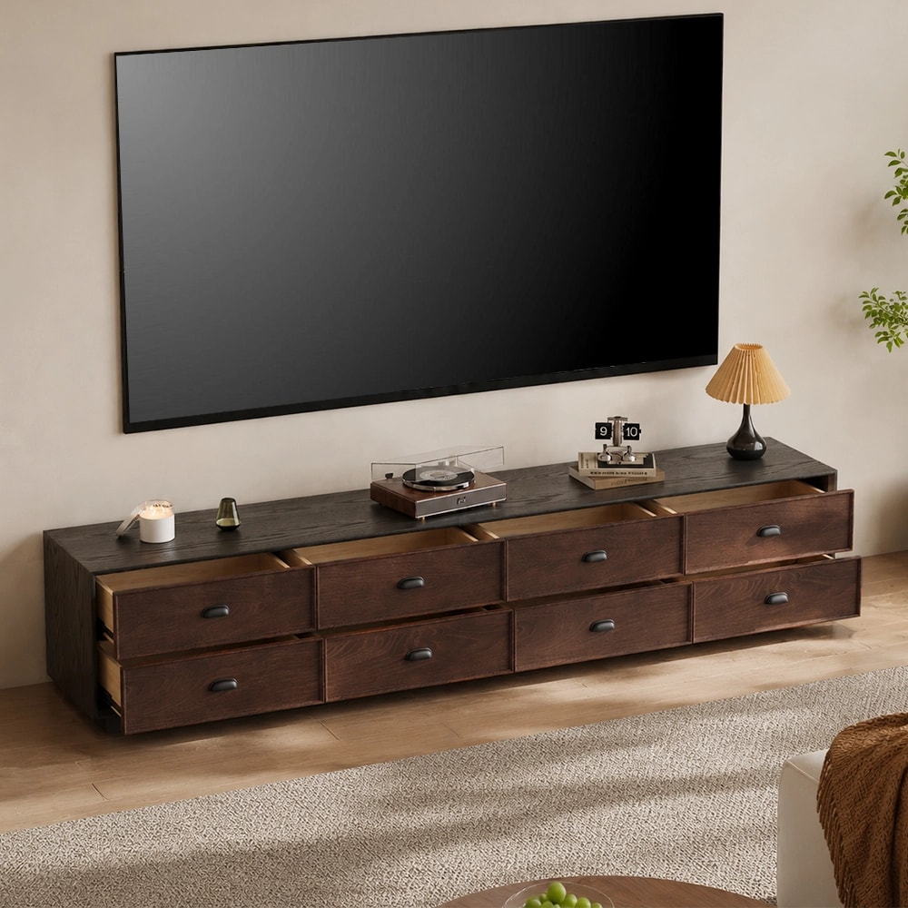 Retro Minimalist TV Console lifestyle 3