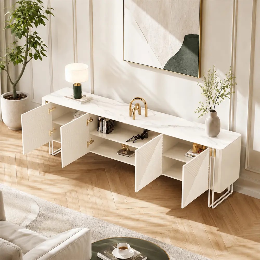 Wood TV Stand lifestyle 2