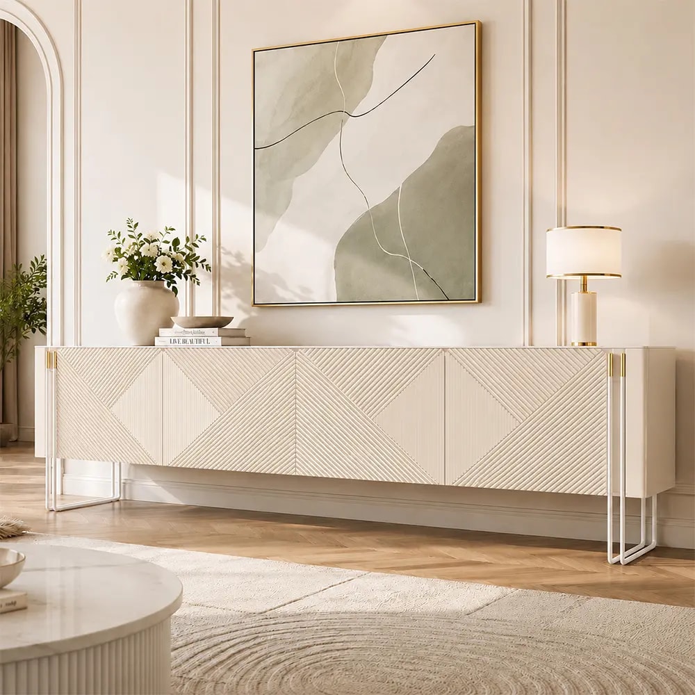 Wood TV Stand lifestyle 3