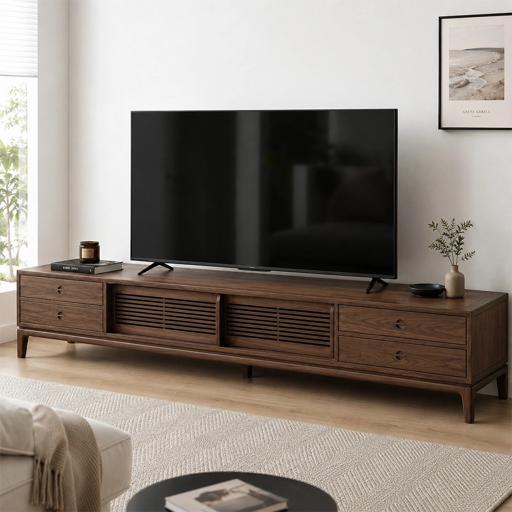 Black Walnut Media Console lifestyle 2