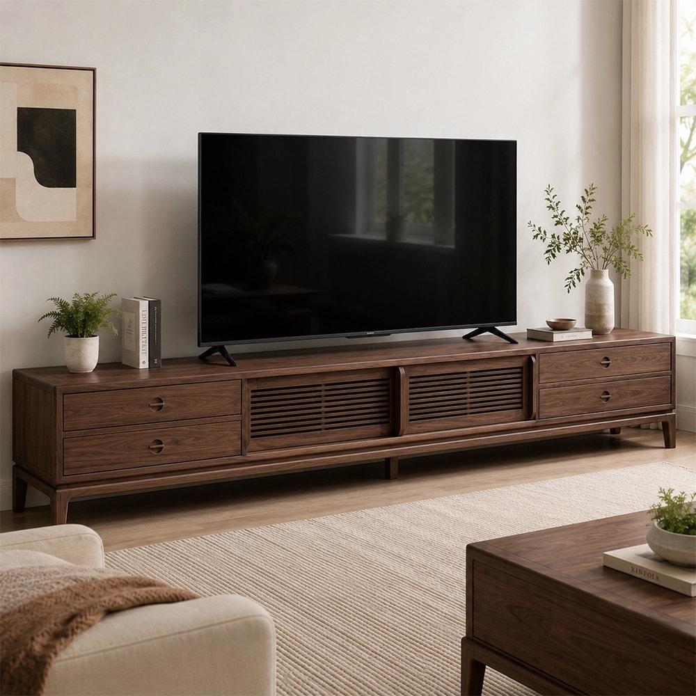 Black Walnut Media Console lifestyle 3