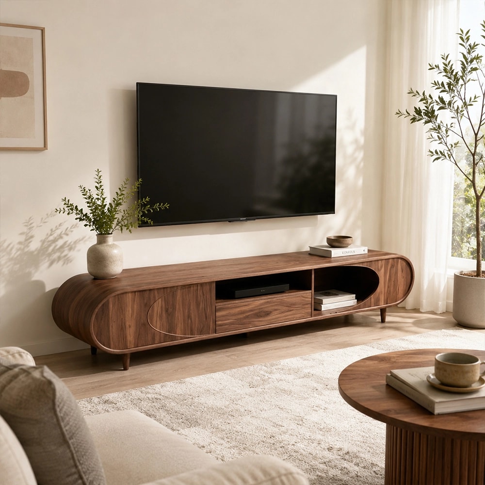 Black Walnut TV Console lifestyle 3