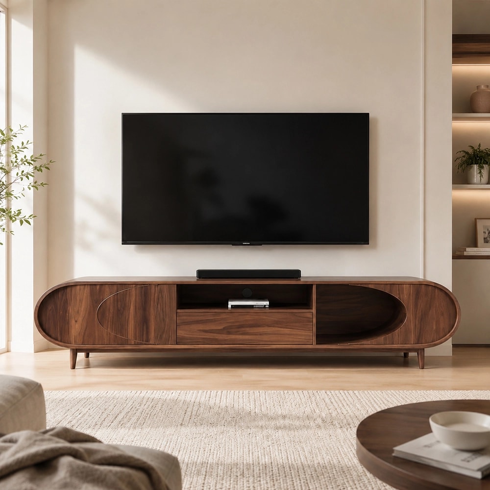 Black Walnut TV Console lifestyle 1