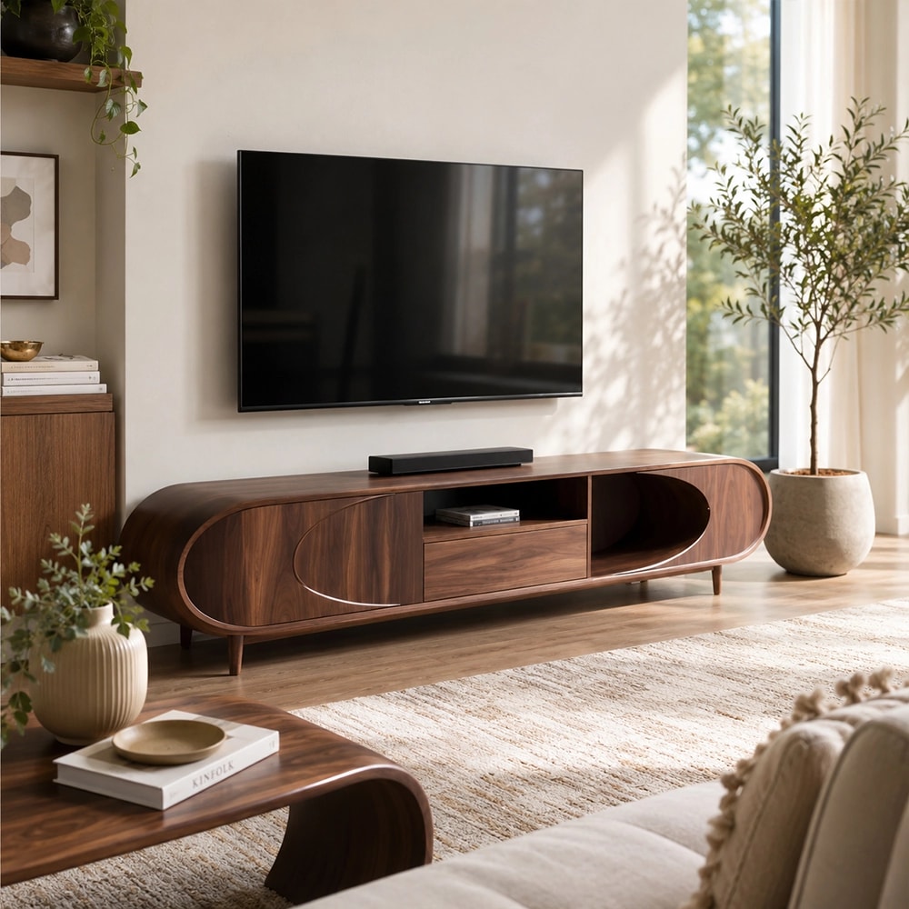 Black Walnut TV Console lifestyle 2