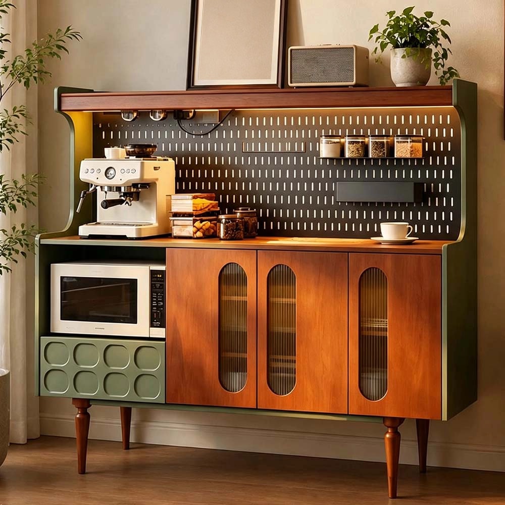 Mid-Century Solid Wood Sideboard lifestyle 2